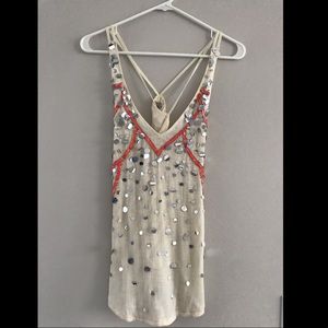 Sequin and Beaded Tank
